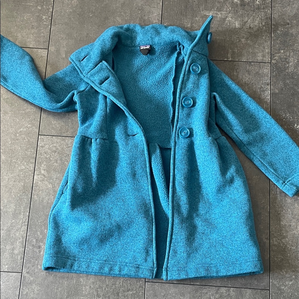 Patagonia Teal Kids Pea Coat - Picture 7 of 8